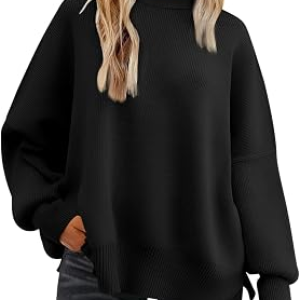 LILLUSORY Womens Oversized Batwing Knit Sweaters