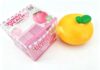 6.3In Jumbo Peach Squishy Toy, Soft Flocked Fruit Stress Squeeze Fidget Toy, Large Slow Rebound Sensory Stress Relief Toy for Desktop Decor & Daily Anxiety Release