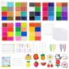 64 Colors 5mm Fuse Beads Kit 32000 Pcs Melting Beads for Kids Crafts, DIY Melty Beads Kit Supplies for Women, Art Decorations for Room, Ideal Gift for Craft Lovers