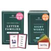 650 Phonics and Sight Words | Ages 5-8 | Boost Reading Ability | 250 Flashcards | Kindergarten 1st 2nd Grade | Beginning to Advanced Words | Brainstrong Premium 2 Box Set