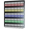 65 Hooks Acrylic Key Board with Numbers, Wall Mount Key Holder Rack with 65 Tags, Key Storage Organization, Black Hanging Board for Garage, Car Dealer, Office, Home, Hotel, Real Estate, School
