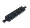 65 Piece Plate,1x4 with Wheels Holder, Black, Compatible with Lego Parts 2926
