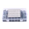 660pcs Polyester Film Capacitor Assortment Kit, 100V Capacitors Set with 24 Values from 0.22nF to 470nF, Paper Dielectric Low-Frequency Bypass Capacitors