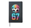6 7 Boys Journals Age 10-12 8-10 67 Soccer Drip Player Gifts Hardcover Journal, Black