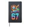 6 7 Boys Journals Age 10-12 8-10 Baseball Drip Player Gifts Hardcover Journal, Black