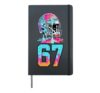 6 7 Boys Journals Age 10-12 8-10 Football Drip Player Gifts Hardcover Journal, Black
