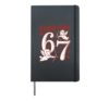 67 Cupid Says Six Seven 6 7 Meme Boys Girls Valentine's Day Hardcover Journal, Black