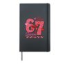 67 Six Seven Hearts 6 7 Meme Boys Girls Kids Valentine's Day Hardcover Journal, Black