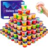 68 Pack Slime Kit for Kids, Mini Bulk Galaxy Slime for Party Favors, Birthday Gift, Goodie Bag Stuffers, Classroom Reward for Kids Girls Boys 8-12, Soft Stretchy Sensory Stress Relief Putty Toy