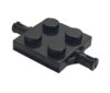 68 Piece Plate 2x2 with Wheels Holder, Black, Compatible with Lego Parts 4600