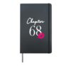 68th Birthday Women and Girls Hardcover Journal, Black
