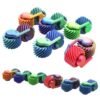 6 Pack 3D Printed Gear Fidget Spinners for Adults,Mini Pocket Fidget Toys