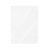 6 Pack Clear Acrylic Binder Dividers with Tabs for A5 A6 6-Ring Planner - Transparent Plastic Index Tab Divider Set (A5)