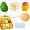 6 Pack Crunchy Squishy Slushy Squishies Toy Asmr Squeeze Stress Ball Fidget