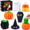 6 Pack Halloween 3D Printed Spiral Fidget Toys for Kids Party Favors