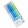 6 Pcs Acrylic Gel Pens 6 Colors Retractable Color Ink Pens 0.7mm Tip Journaling Notebook Planner Note Removing Color Changing Pens