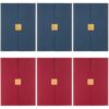 6 Pcs Award Certificate Folders, Tri-fold Certificate Holder and Cover Folder, Diploma Holder with Gold Foil Seal, European Tri-fold Design, for Graduation, Business Authorization, Contracts