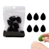 6Pcs Black Mini Teardrop Makeup Sponge Set for Foundation