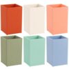 6 Pcs Classroom Magnetic Storage Boxes Magnetic Storage Containers Plastic Dry Erase Marker Holder Plastics Pen Holder for Refrigerator Whiteboard Home Office School Organizer Supply (Deep Boho)