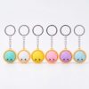 6Pcs Dumpling Keyboard Fidget Toy, Clicker Fidget Toy, Stress Relief Cute Fidget Clicker Keychain Set, Quiet Anxiety Toys for Adults at Work, Travel, Home