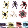 6Pcs Fingertip Gyro Toy Fidget Mechanical DIY Transformable Fidget Spinners Fidget Toys Robot Creative Chain Gyro Toy for Goodie Bag Stuffers Party Favors Gift Prizes Novely Anxiety Toys