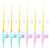 6 Pcs Fishing Rod Pole Pool Toy,Fishing Bath Toys Game for Bath Time Carnival,Educational Learning Toys for Children Magnetic Fishing Rod Game