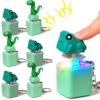 6 Pcs Frog Croaking Fidget Toy Lizard Sound Keyboard Keychain Clicker Fun Portable Animal Button Anxiety Relief Toy with Colorful Lights for Adult Stress Relief Travel Sensory Stocking Stuffers