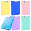 6 PCS Nursing Clipboard with Storage, 14 X 10 X 1.18 Inch Heavy Duty Plastic Storage Clipboard with Pen Holder Large Capacity Folder for A4/Letter Paper, Nursing Organizer for Office, School-6 Colors