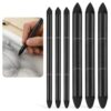 6 Pcs Oil Pastel Blending Tools for Drawing, Dual Tip Reusable Sketch Rubbing Sponge Pen Washable Blending Stumps Soft Sponge Brush for Artist Professional Drawing(Pointed and Round)