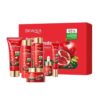 6PCS Pomegranate Peptide Skin Care Set, Hydrating Brightening Facial Kit with Hyaluronic Acid & Niacinamide for Dull Dry Skin