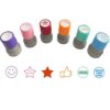6 Pcs Round Teacher Stamps for Grading, Teacher Self-Inking Rubber Set