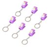 6 Pcs/Set Cartoon Animal Stapler Keyrings Stapler Lovely Book Binding Machines Keychain Paper Keyrings