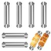 6 Pcs Stainless Steel Cannoli Molds, Nonstick Pastry Cones Baking Tube Set