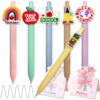 6PCS Teacher Pens Smooth Writing With Greeting Cards for Teachers Gift