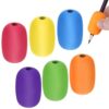 6 Pieces Pen Grips, Egg Pen Pencil Holder Handwriting Grips Pen Stylus Foam Grips Writing Aid Soft Cushioned Foam for Handwriting Drawing Preschool Supplies Right or Left Hand Use