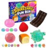 6 Piece Squishiy Fun Box Mystery Set, Blind Box Malt Sugar Creative Slow Return Squishies Relief Hand Relax Desk Decor, Party Favor Gifts for Adult, Stress Relief