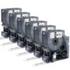 6Pk Replace for Dymo D1 Label Tape 19mm 45803 S0720830 Label Maker Refills