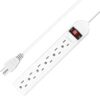6 Plug US Plug Electrical Adapter UL Certified 1.8 Meter Extension Cord Overload Protection Travel Adapter(6 Sockets-Horizon)