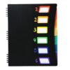 6 Pocket Expanding Folder with Removable Pages Colored Label File Organiser Sorting Folder Letter Size Document Color Coded Sorting for Supplies