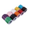 6 Rolls 1mm Waxed Cord, Multicolor for Jewelry Bracelet Making
