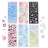 6 Sheets Cute Star Bubble Stickers, Photocard Scrapbooking Embellishment