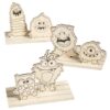 6" x 4 1/4" Monster Mayhem Painting Wooden Stand-Up Craft Kit – Makes 3