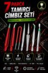 7-Piece Precision ESD Tweezers Set Stainless Steel Anti-Static Electronics Repair Tools for Phone Tablet Computer Watch Motherboard Repair and Fine Detail Work