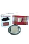 7-Piece Turkish Bath Set - Premium Peshtemal, Aluminum Bowl, Kese, Soap, Wood Comb, Volcanic Stone - Appropriate for Spa, Beach, Wedding Gifts - Red