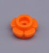 700 Piece Round 1x1 with Flower Edge (5 Petals), Orange, Compatible with Lego Parts 24866