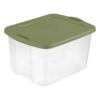 70 Quart Large Clear Plastic Storage Bin with Full-Grip Handles