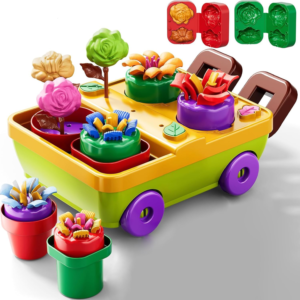 Kids Flower Garden Dough Toy Set