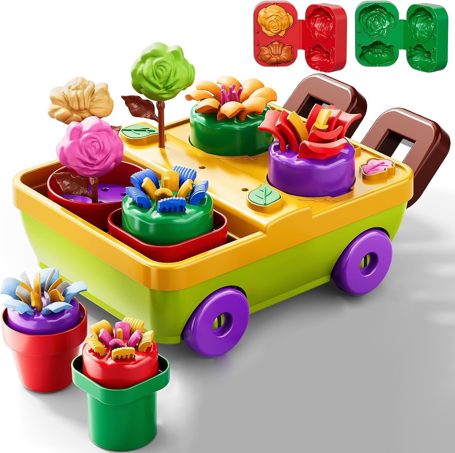 Kids Flower Garden Dough Toy Set