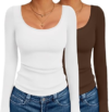 EKOUAER 2 Pack Long Sleeve Shirts
