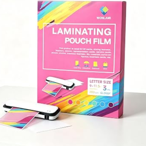 Laminating Sheets 200 Pack,Laminate Sheets 8.5 x 11,Thermal Laminating Pouches 3 mil,Thermal Laminating Sheets Different Sizes,Letter Size, Business Card Laminating Pouches